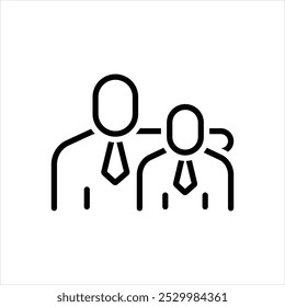 Vector line icon for brother