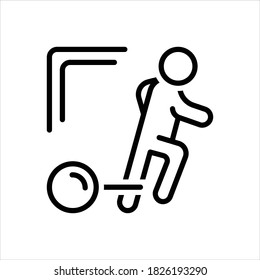Vector line icon for burden
