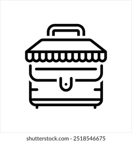 Vector line icon for business