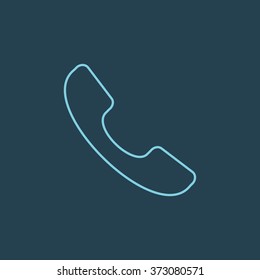 Vector Line Icon Of Call. Eps-10.