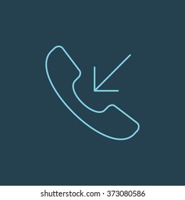 Vector Line Icon Of Call. Eps-10.