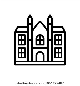 Vector line icon for cambridge