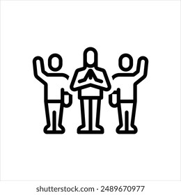 Vector line icon for campaign