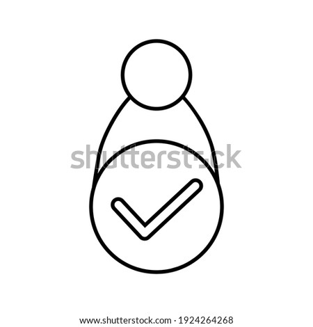 Vector line icon for capable. able illustration sign. adept symbol. adequate logo.