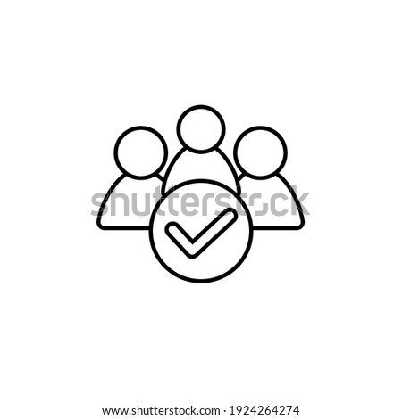 Vector line icon for capable. able illustration sign. adept symbol. adequate logo.