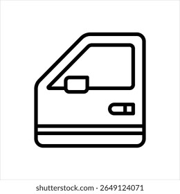 Vector line icon for car door