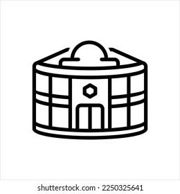 Vector line icon for casino