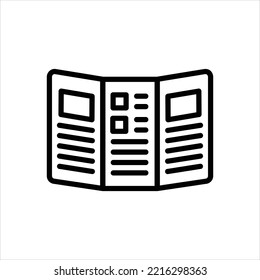 Vector line icon for catalog