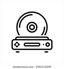 Vector line icon for cds