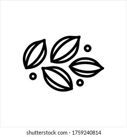 Vector line icon for celery