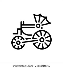 Vector line icon for century