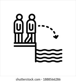 Vector line icon for challenges