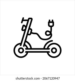 Vector line icon for chargers