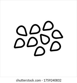 Vector line icon for charoli