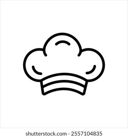 Vector line icon for chef hat