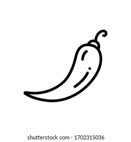 Icono de línea de vector para chile