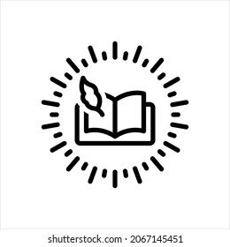 Vector line icon for classics
