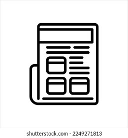 Vector line icon for classifieds