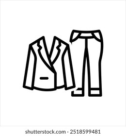 Vector line icon for clothes