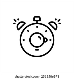 Vector line icon for coffee break