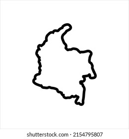 Vector line icon for columbia