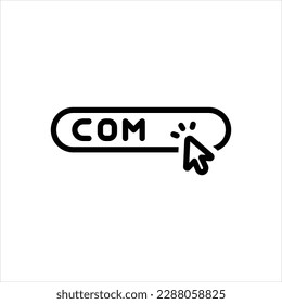 Vector line icon for com