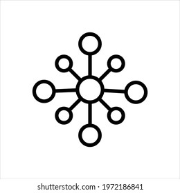 Vector line icon for combined