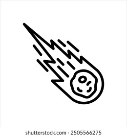 Icono de línea de Vector para cometa