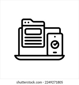 Vektorliniensymbol für Kompatibilität