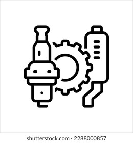 Vector line icon for components