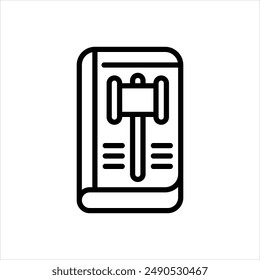 Vector line icon for conduct