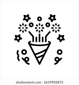 Vektorliniensymbol für Gratulation