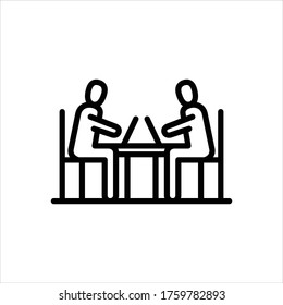 Vector line icon for considerable