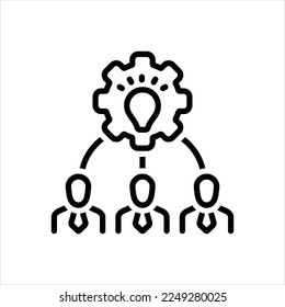 Vector line icon for consolidated