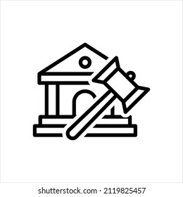 Vector line icon for constitutes