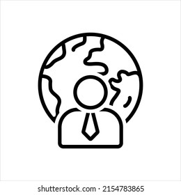 Vector line icon for corporate