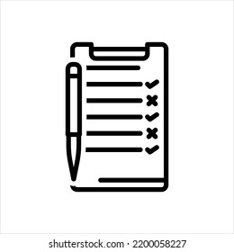 Vector line icon for corrected
