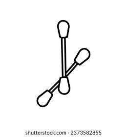 Vektorliniensymbol für Baumwollabzieher