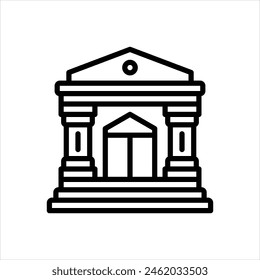 Icono de línea de Vector para la corte