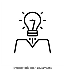 Vector line icon for creation