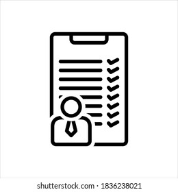 Vector Line Icon For Criteria