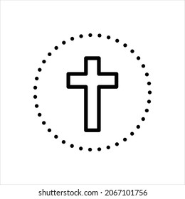 Vector line icon for cruz