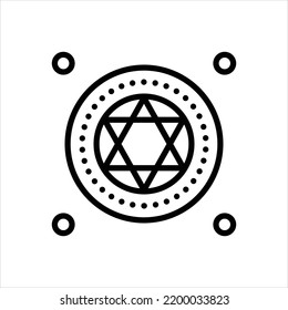  Vector Line Icon For Cult