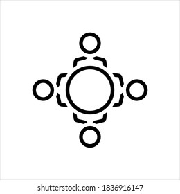 Vektorliniensymbol für Kultur