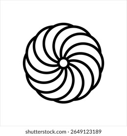 Vector line icon for cyclone