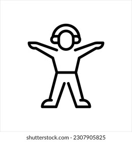 Vector line icon for deeply