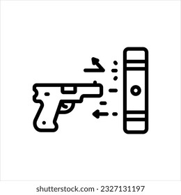 Vektorliniensymbol für Verteidigung