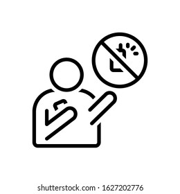 Vector line icon for despite