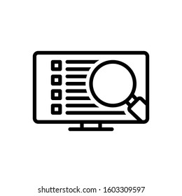 Vector line icon for detail
