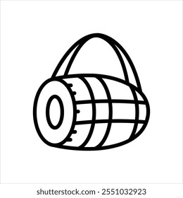 Vector line icon for dhol